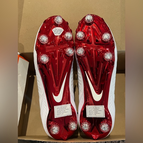 Size 12.5 Alpha Menace Pro 2 Low Detachable Football Cleats Ohio State PE main image 7